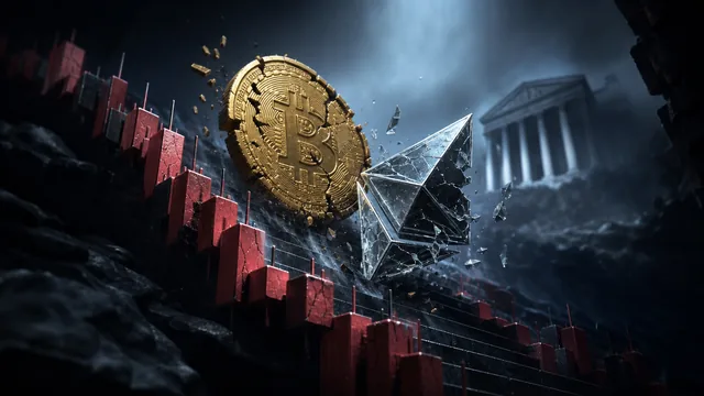 Bitcoin Ethereum Correction: Prices Slide From 2025 Highs Amid Fed Fears