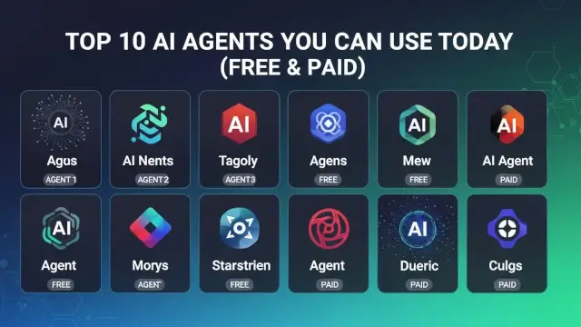 Top 10 AI Agents You Can Use Today (Free & Paid)